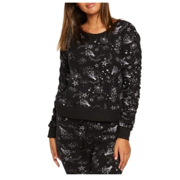 Chaser Tops - CHASER Star Print Sweatshirt